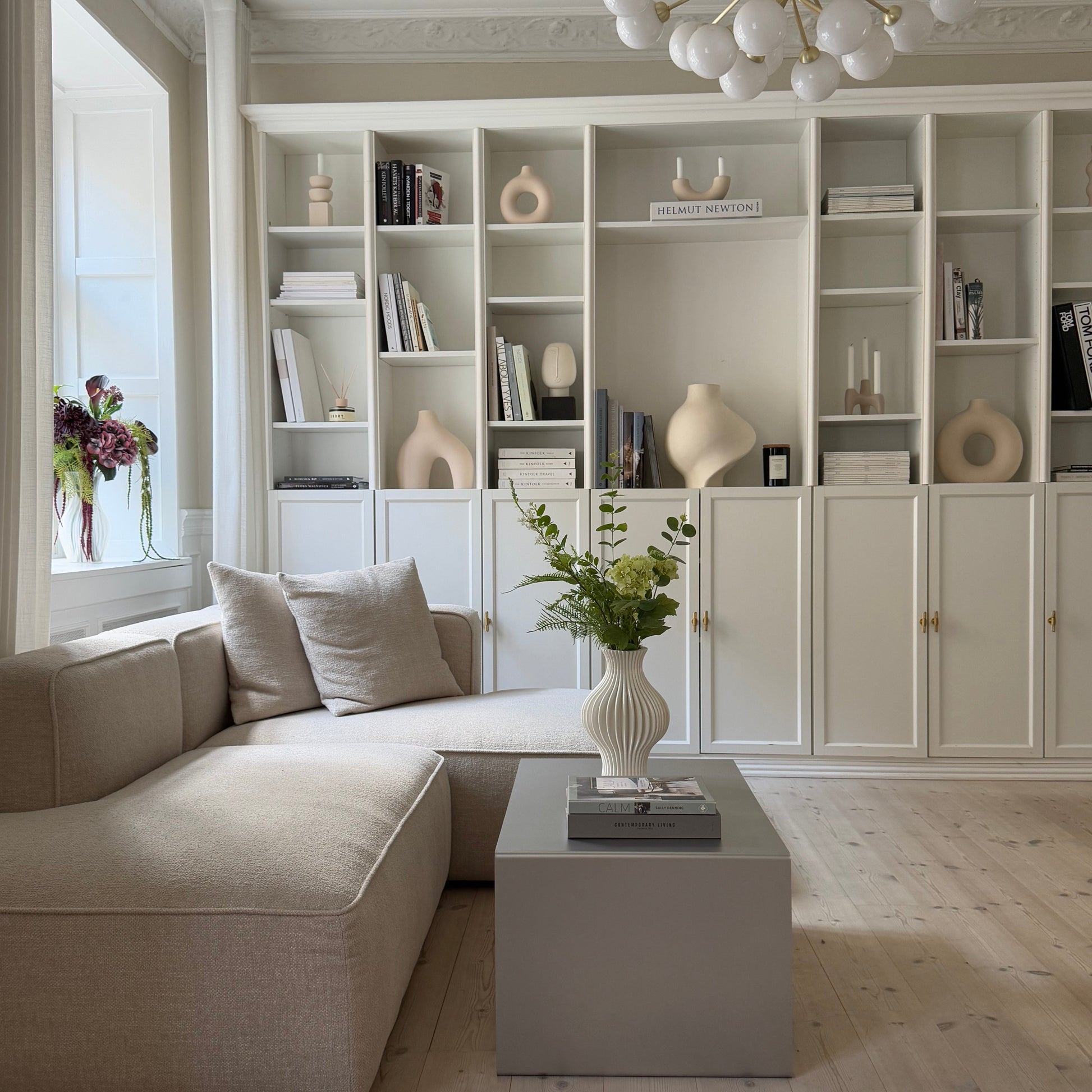 Side view of the Elegance Coffee Table showing more of the living room interior.